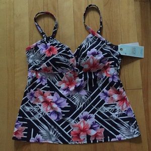 Christina Blue tankini top size 14